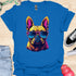 Retro Frenchie with Sunglasses - V2 - Retro Two T-Shirt